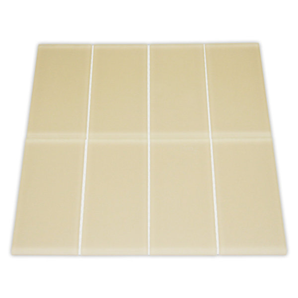 Earth 3" x 6" Glass Mosaic Tile - Matte Finish Mesh Backed Waterproof Ideal for Backsplashes 1 sq ft
