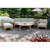 Monterey Outdoor 7 - Piece Teak Conversation Set