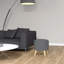 Repose-pieds rond avec repose-pieds et tabouret