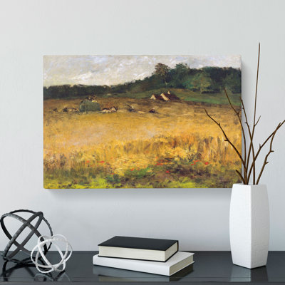 Wheat Field by William Merritt Chase - Wrapped Canvas
