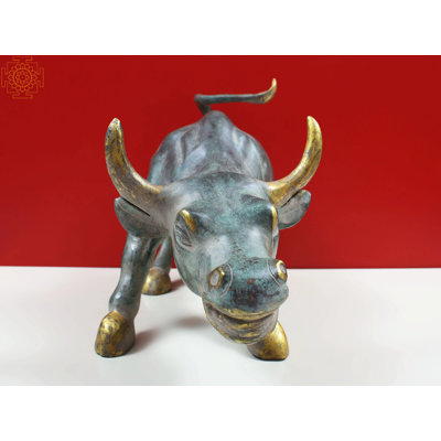 New York Wall Street Bull Brass Figurine |  Home Decor Item