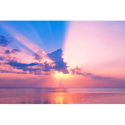 «Beautiful Pink Sunset» par Vvvita - photographie sur toile tendue