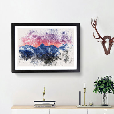 Mountain Ridge Sunset - Framed Print
