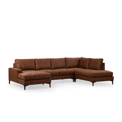 Stylish Corner Sofa, Anthracite Color, 78.7 x 123.6 x 59.1 inches | Beech Wood & Chipboard Frame, 100% Polyester Fabric, Dry-Cleanable | Soft Grey Foam & Silicone Foam Cushions for Ultimate Comfort