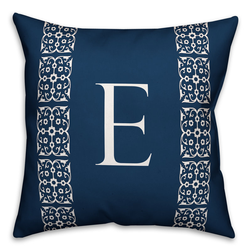 Reversible Throw Pillow, E