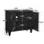 Buffet rétro en bois avec rangement-1460783332