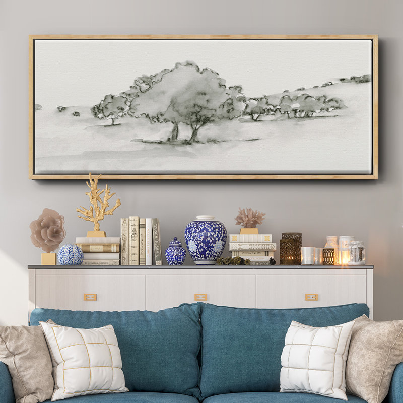 Scénario Scribble II encadré sur toile, Naturel, H 12 po x l 30 po x P 1,5 po