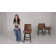 Aleksy Swivel Upholstered Counter Stool with Solid Wood Frame