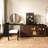 94.5'' Expandable Desk Dresser Desk Combo With 2 Cabinets 3 Drawers For Storage