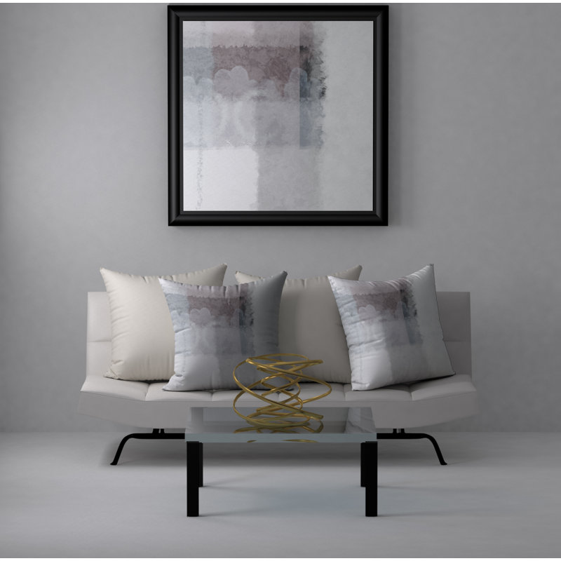 Abstract Throw Pillow, 18" H x 18" W