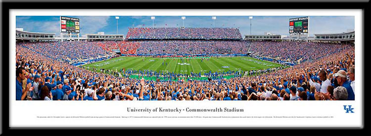 « stadium », reproduction de photo encadrée NCAA, Wildcats de Kentucky