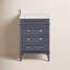 Ensemble de meuble-lavabo simple 24 po avec comptoir à quartz gris Francfort-745017087-762033613