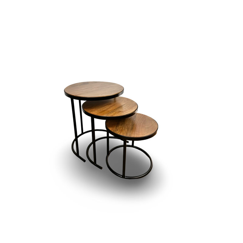 Duvall Solid Wood Nesting End Table