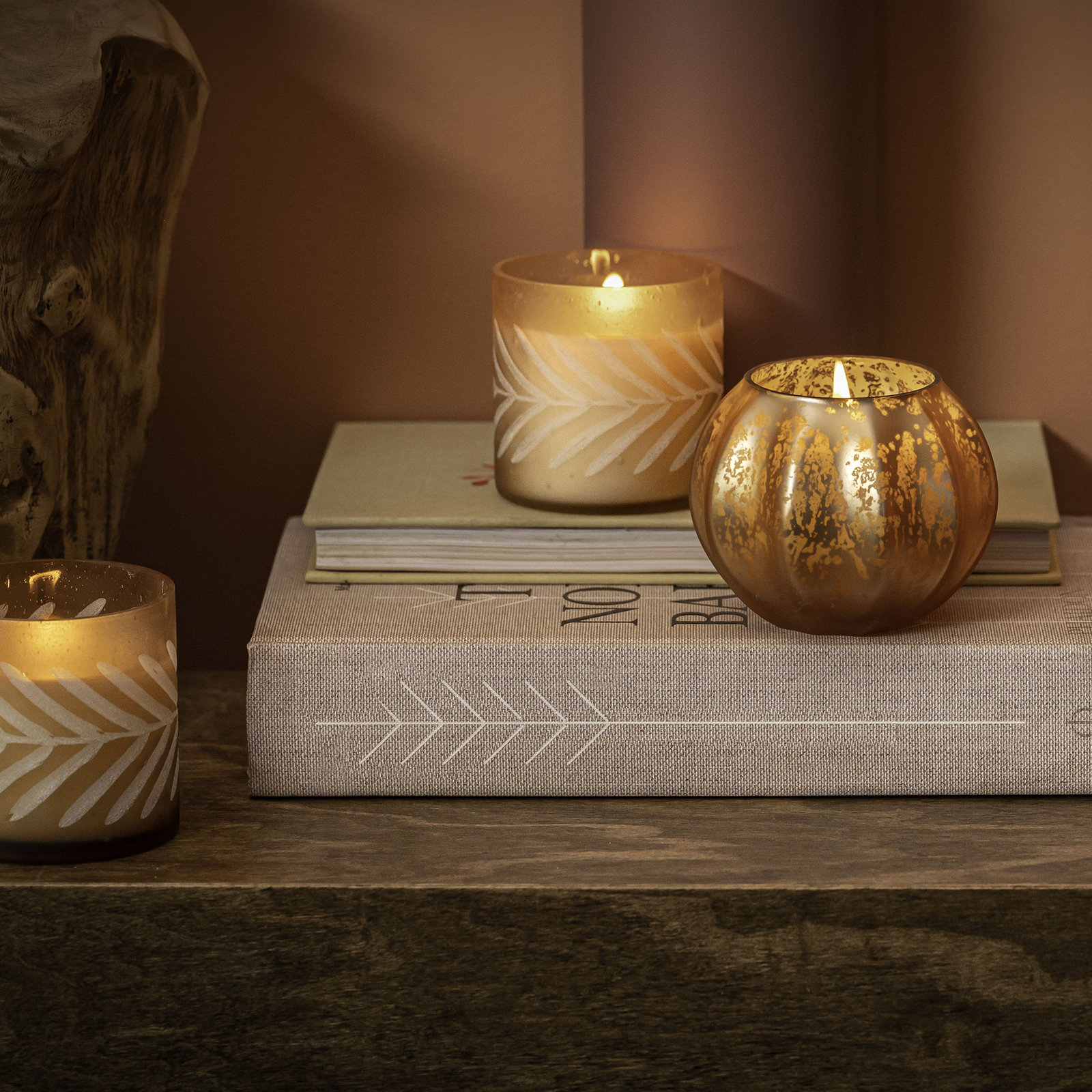 Woodfire Scented Jar Candle, Mercury Pumpkin