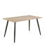 Wicklow Rectangular Dining Table in Black 140x75cm Included 4 Brooke Dining Chairs-1764216118-1764216116