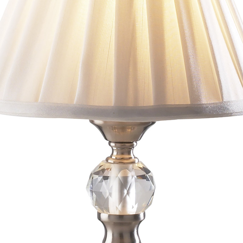 Mccraney Metal Table Lamp, Satin Chrome