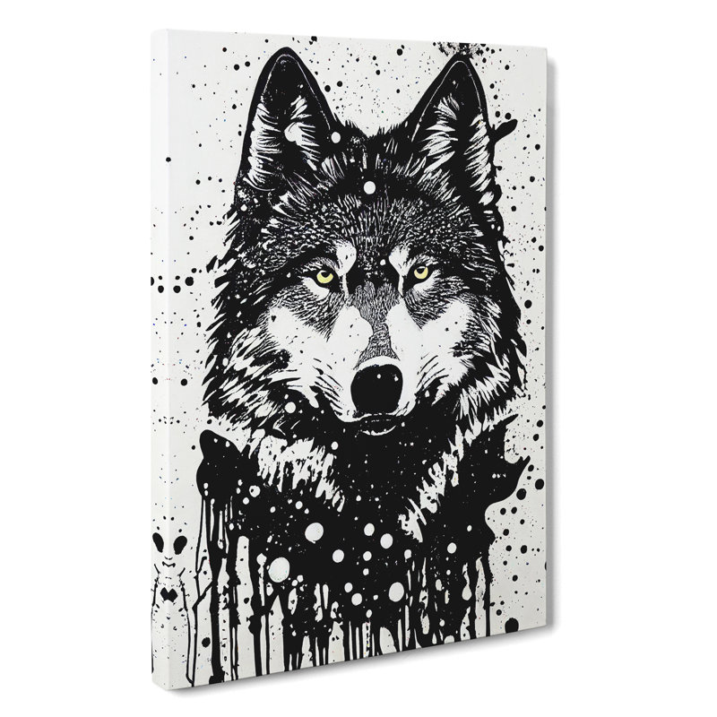 XC1022-2385X Graffiti Wolf No.4 - Wrapped Canvas Print