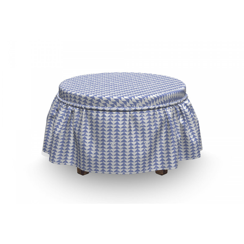 Housse pour repose-pieds triangles grungy