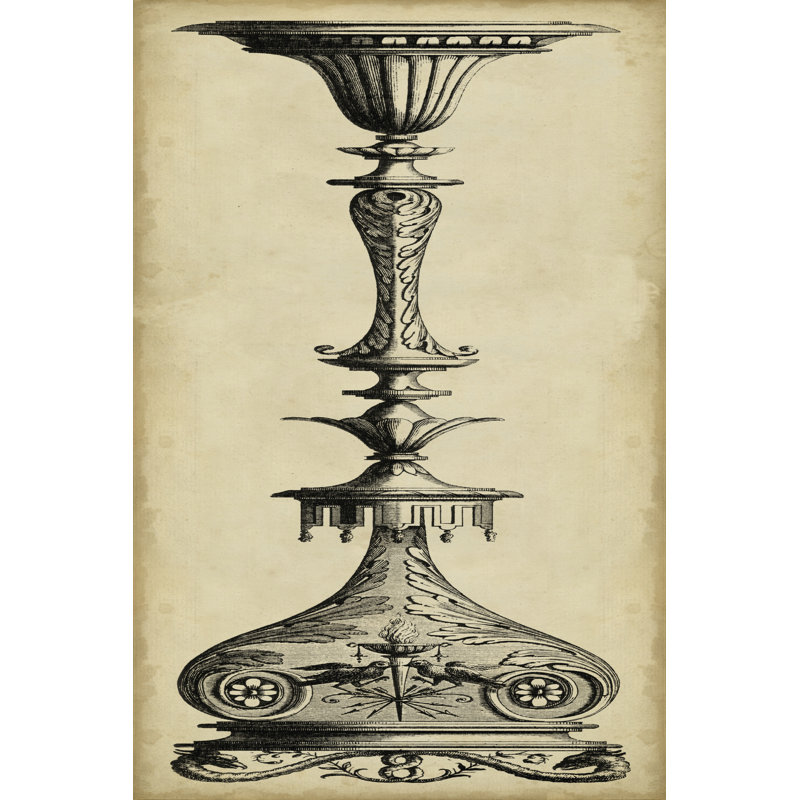 Pergolesi Candlestick I by Michel Pergolesi - Wrapped Canvas Print, 46cm H x 30cm W