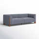 Wanetta 88'' Upholstered Sofa With Solid Wood Leg