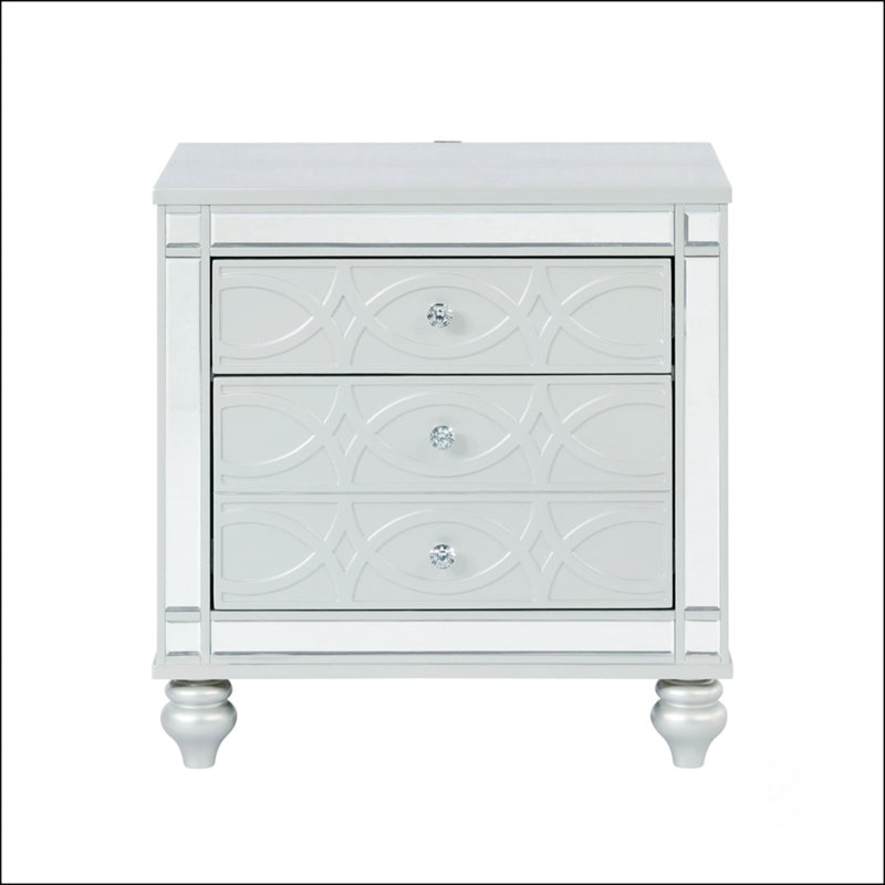Table de chevet 2 tiroirs