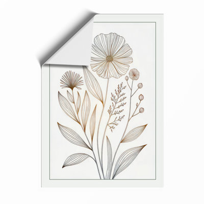 Classical Bloom Study Botanical - Framed Print