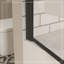 Pare-baignoire pivotant avec verre trempé de 1/4 po et barre à serviettes-109553937
