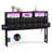 Upholstered Storage Headboard With Built-In Charging Station, LED Light Strip, Hidden Drawer And Shelf – Tufted Button Design-785386324