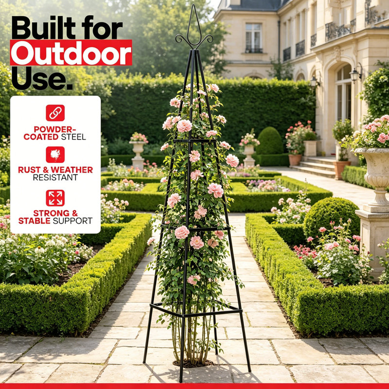 200cm H x 40cm W Metal Trellis