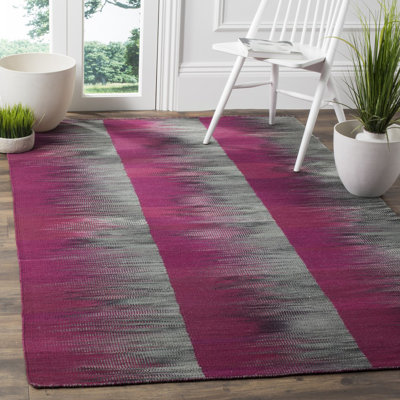 Maomina Hand Woven Wool Striped Rug