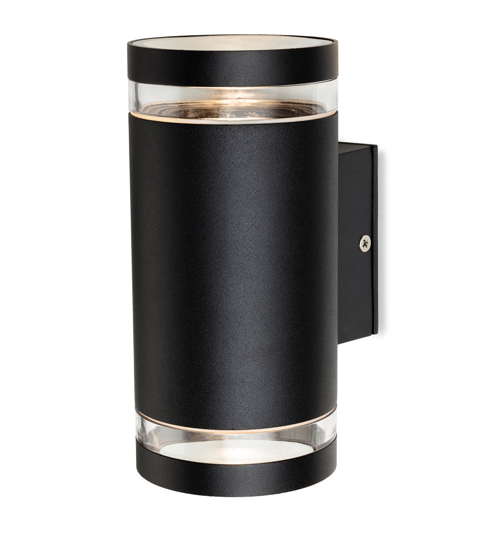 Matte Black 21.5cm H Outdoor Armed Sconce