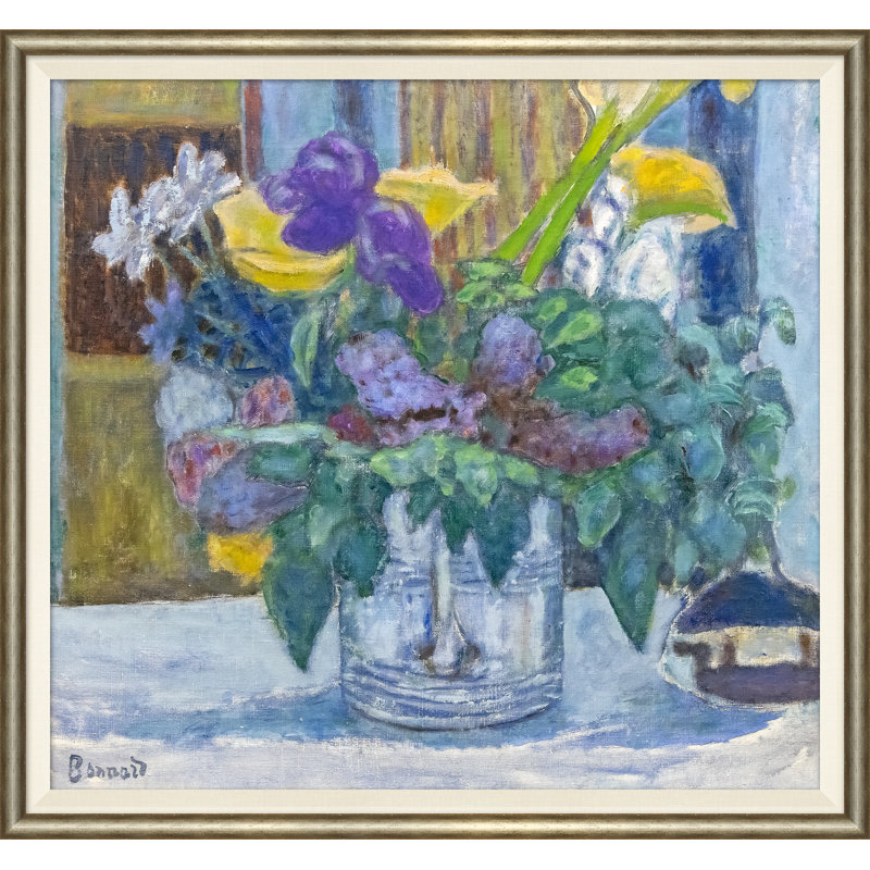 Irises And Lilys Giclee On Canvas by Bonnard