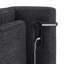 Lit Sawyer King capitonné à oreilles avec liseuses dissimulées et ports de chargement USB/A/C, chenille-458496242-458496252