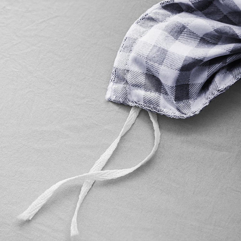 Gingham Duvet Cover Set, Grid Simple Geometric Square Pattern Comforter Cover, Soft Plaid Washed Microfiber Bedding Cover