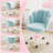Petal Swivel Task Chair with Tufted Back – Adjustable Height Make-Up Chair for Vanity & Office-129051411