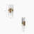 Josse Crystal Flush Mounted Sconce
