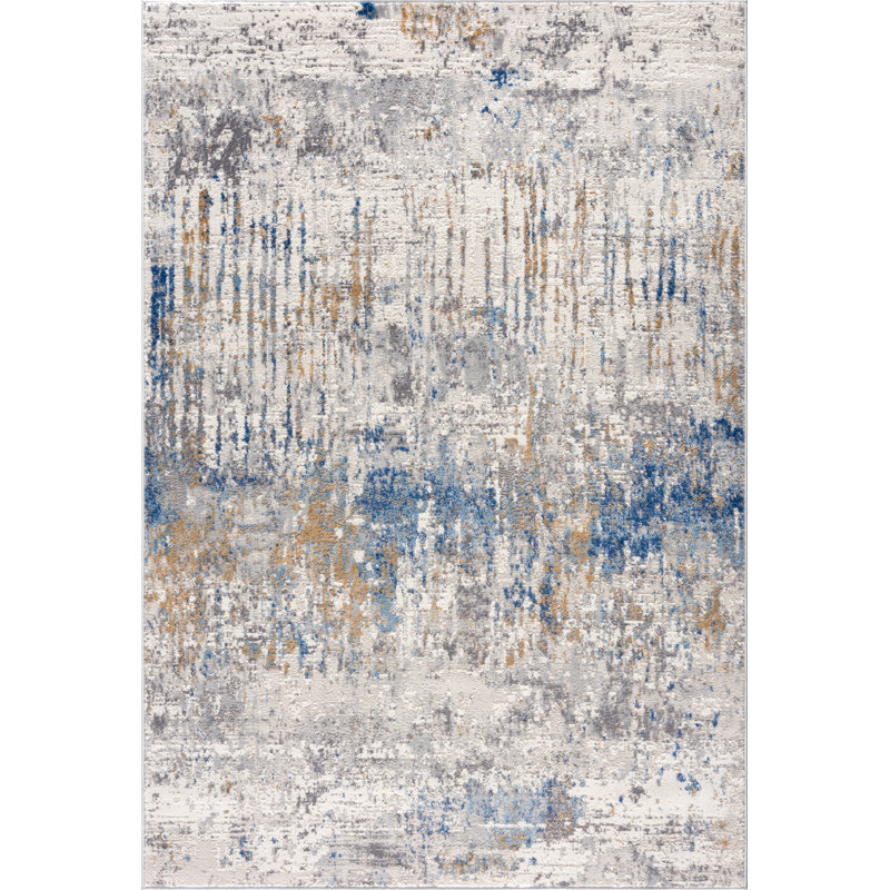 Haenisch Abstract Indoor Rug, Rectangle 5'3" x 7'6"
