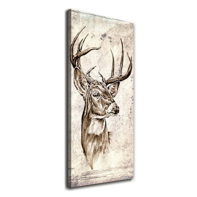 Deer - Wrapped Canvas Print