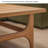 Simple square solid wood tea table living room