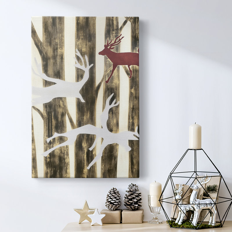 Art des Fêtes de Noël - Toile tendue avec châssis DCCXCV III, H 18 po x l 12 po