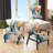 Paper Euphoria I - Upholstered Midcentury Modern Arm Chair-118659401-118659397