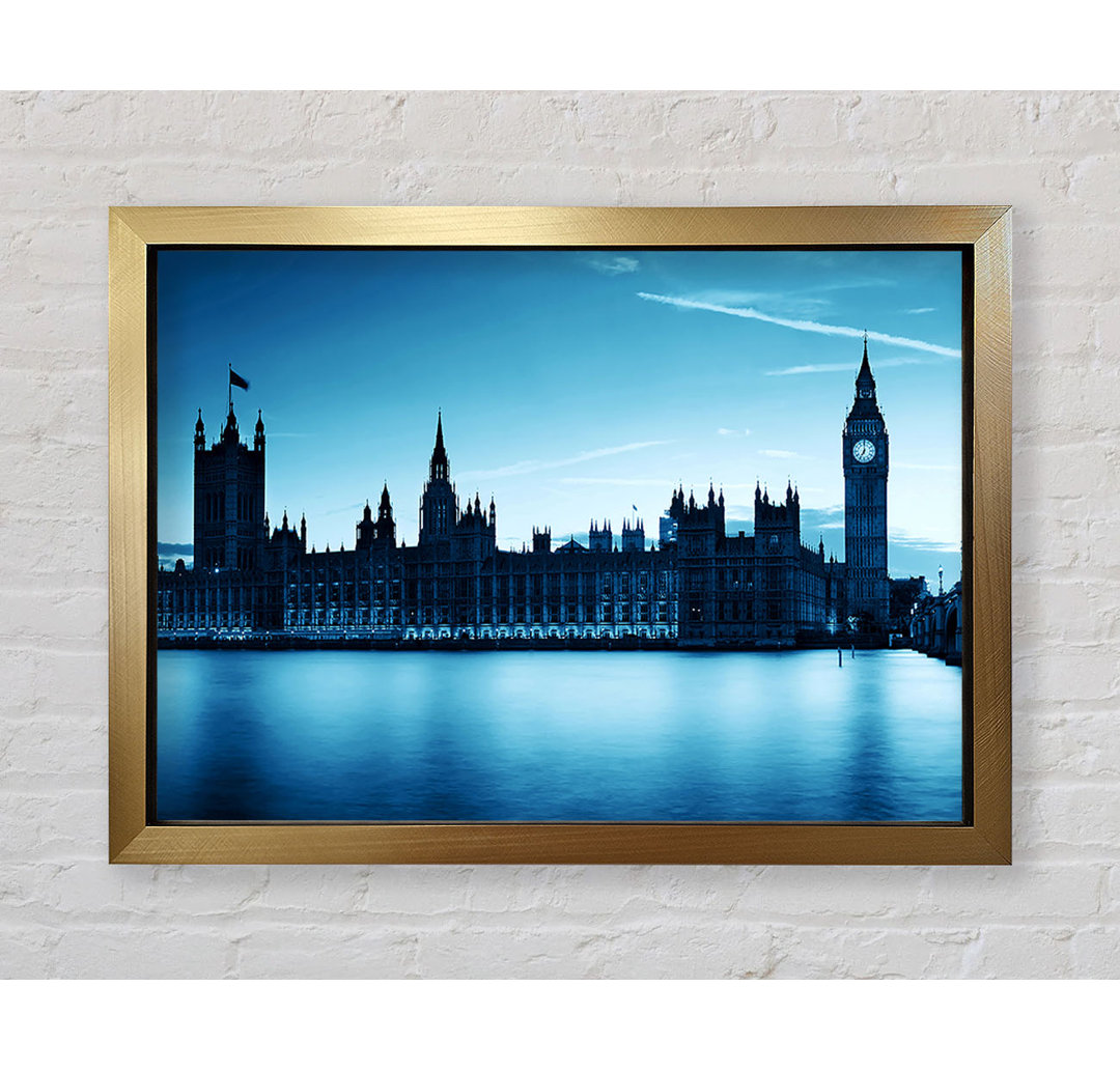 Houses Of Parliament Blues - Einzelne Bilderrahmen Kunstdrucke