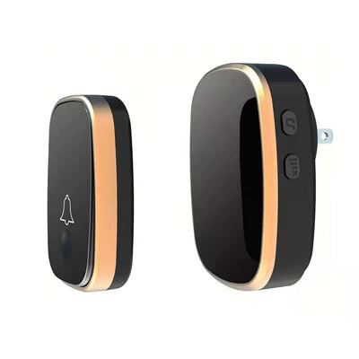 Sonnette de porte sans fil 1000 pi à DEL clignotant 5 niveaux de volume