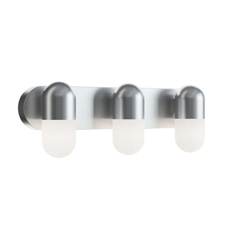 Meuble-lavabo DEL Ruhland 24 po, Nickel satiné
