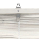 Store de fenêtre en bambou - blanc