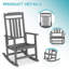 Ensemble de 2 chaises berçantes d'extérieur surdimensionnées-360946970