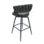 2 pièces, tabouret de bar tissé brun clair, pivotant sur 360 °, base robuste, tabouret de comptoir rembourré avec repose-pieds pour îlot de cuisine et 2 tabourets de 28 po, cuir technique. Brun clair, pivotant. Base en métal stable-733161850
