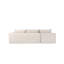 Canapé d'angle infonuagique avec méridienne en L et poches latérales, design modulaire moderne, assise profonde, revêtement en tissu pour salon/chambre, aucun assemblage requis, blanc, côté gauche, 274 x 160 x 58 cm, tissu et mousse haute densité, modulable, blanc, aucun assemblage requis-1336018431