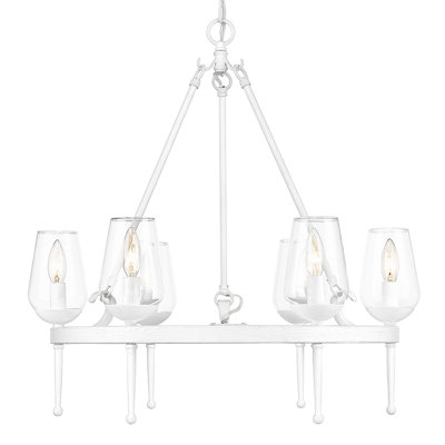 Ariz 6 - Light Dimmable Round Chandelier