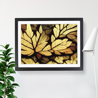 Sculptured Autumn Leaf - Framed Print